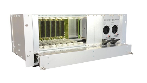 4U 84HP VPX Chassis with fan tray, 8 Slot BKP3-CEN08-15.2.15-4 Backplane with rear I/O and 2x 600W ATX Power Supplies