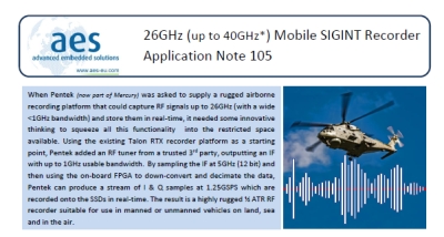 Pentek (now part of Mercury)Rugged ATR SIGINT Recorder